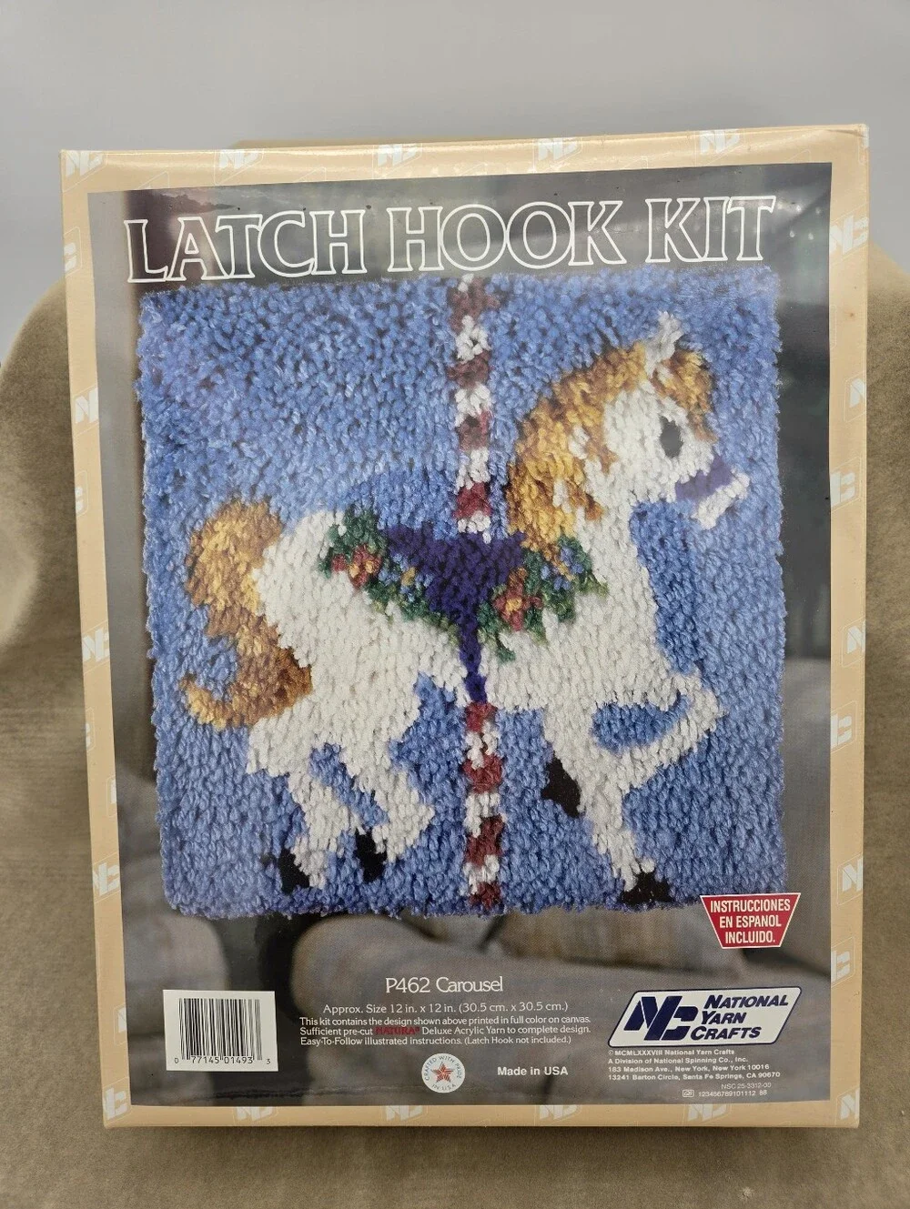 Vintage Carousel Horse Latch hook kit